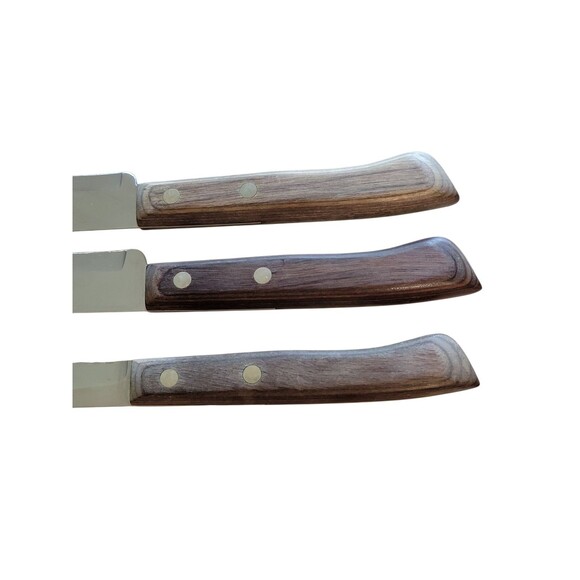 Vtg Flint Stainless Vanadium USA Lot Of 3 Bread - Fillet - Butcher Knives - Picture 9 of 11